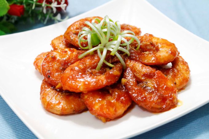 Tôm rim mặn ngọt